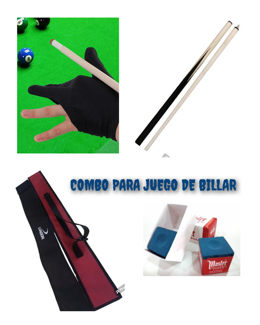 COMBO JUEGO TACO DE BILLAR