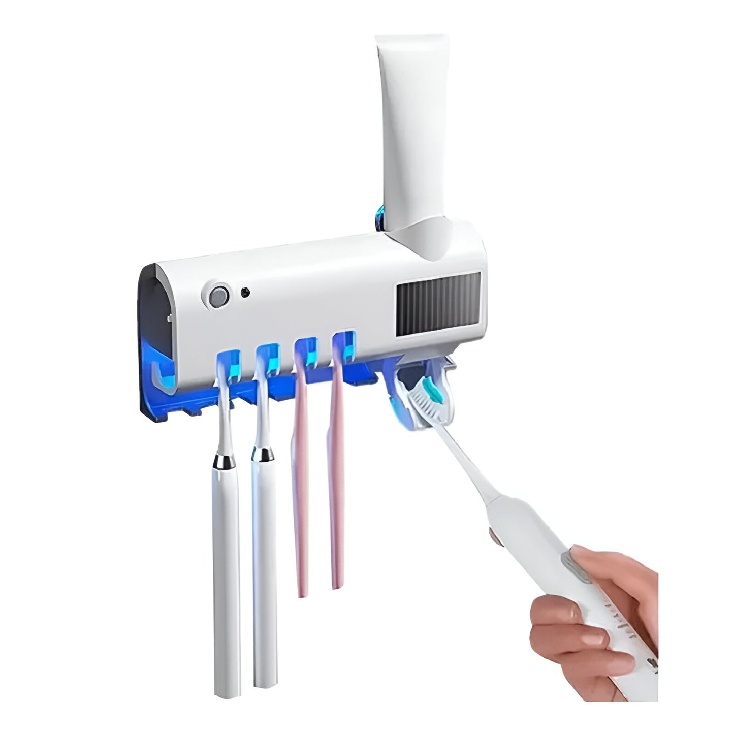 Dispensador Crema Dental+ Soporte Esterilizador De Cepillos