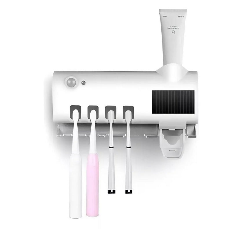 Dispensador Crema Dental+ Soporte Esterilizador De Cepillos