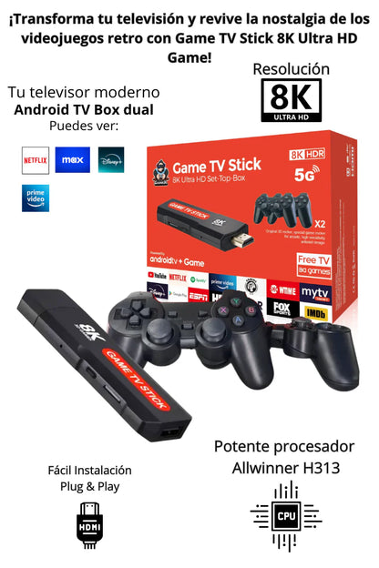 Game TV Stick Convertidor De TV a Smart