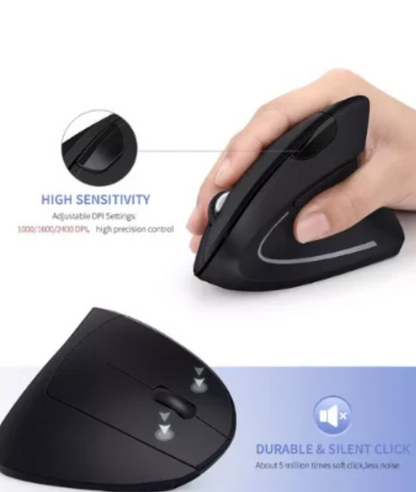 Mouse Ergonómico Vertical Inalámbrico D5